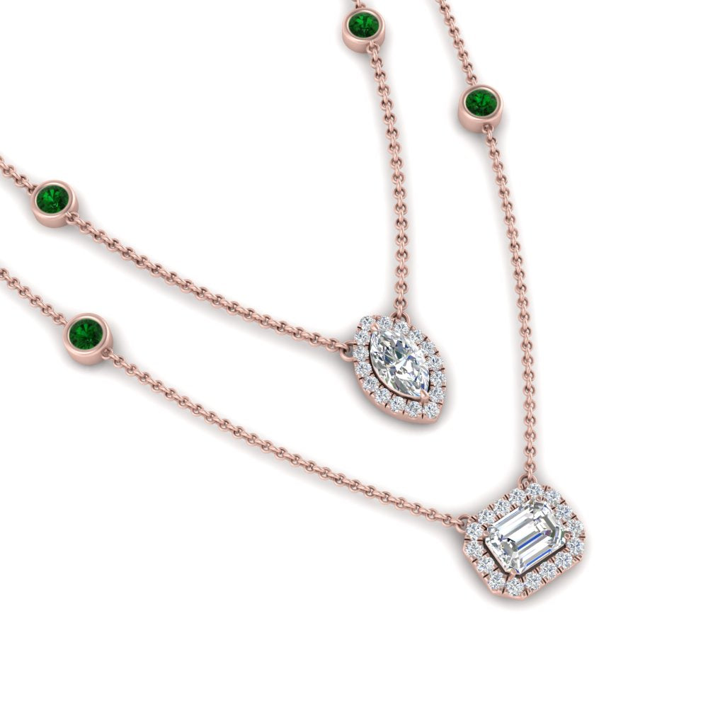 stackable-halo-station-diamond-necklace-with-emerald-in-FDNK11062GEMGRANGLE1-NL-RG