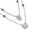 Thumbnail 22 - stackable-halo-station-diamond-necklace-with-emerald-in-FDNK11062GEMGRANGLE1-NL-RG