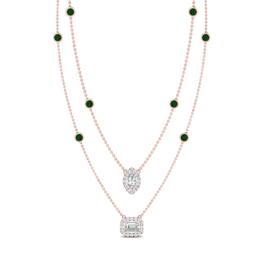stackable-halo-station-diamond-necklace-with-emerald-in-FDNK11062GEMGRANGLE1-NL-RG