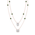 Thumbnail 21 - stackable-halo-station-diamond-necklace-with-emerald-in-FDNK11062GEMGRANGLE1-NL-RG