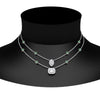 Load image into Gallery viewer, stackable-halo-station-diamond-necklace-with-emerald-in-FDNK11062GEMGRANGLE1-NL-WG