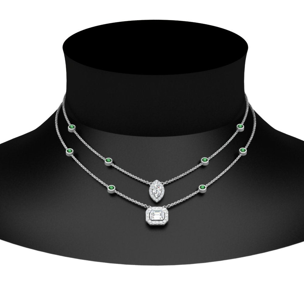 stackable-halo-station-diamond-necklace-with-emerald-in-FDNK11062GEMGRANGLE1-NL-WG