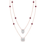 Load image into Gallery viewer, stackable-halo-station-diamond-necklace-with-pink-sapphire-in-FDNK11062GSADRPIANGLE1-NL-RG
