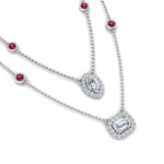 Load image into Gallery viewer, stackable-halo-station-diamond-necklace-with-pink-sapphire-in-FDNK11062GSADRPIANGLE1-NL-WG
