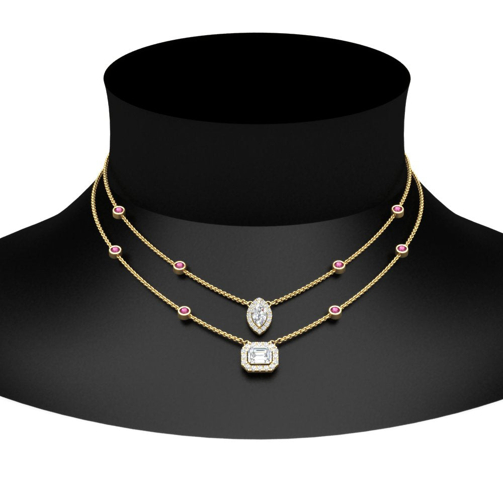 stackable-halo-station-diamond-necklace-with-pink-sapphire-in-FD-NK11062GSADRPIANGLE1-NL-YG