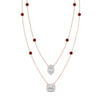 Load image into Gallery viewer, stackable-halo-station-diamond-necklace-with-ruby-in-FDNK11062GRUDRANGLE1-NL-RG