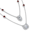 Thumbnail 34 - stackable-halo-station-diamond-necklace-with-ruby-in-FDNK11062GRUDRANGLE1-NL-WG