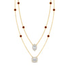 Load image into Gallery viewer, stackable-halo-station-diamond-necklace-with-ruby-in-FD-NK11062GRUDRANGLE1-NL-YG