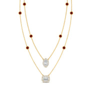 stackable-halo-station-diamond-necklace-with-ruby-in-FD-NK11062GRUDRANGLE1-NL-YG