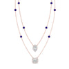 Load image into Gallery viewer, stackable-halo-station-diamond-necklace-with-sapphire-in-FDNK11062GSABLANGLE1-NL-RG