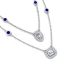 Load image into Gallery viewer, stackable-halo-station-diamond-necklace-with-sapphire-in-FDNK11062GSABLANGLE1-NL-WG