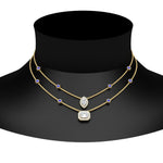 Load image into Gallery viewer, stackable-halo-station-diamond-necklace-with-sapphire-in-FDNK11062GSABLANGLE1-NL-YG
