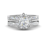 Load image into Gallery viewer, stacked-bands-with-halo-in-FD10140B-NL-WG
