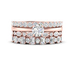 Load image into Gallery viewer, stacked-wedding-bands-with-solitaire-in-FD10139B-NL-RG
