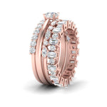 Load image into Gallery viewer, stacked-wedding-bands-with-solitaire-in-FD10139B-NL-RG

