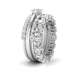 Load image into Gallery viewer, stacked-wedding-bands-with-solitaire-in-FD10139B-NL-WG
