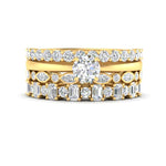 Load image into Gallery viewer, stacked-wedding-bands-with-solitaire-in-FD10139B-NL-YG
