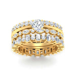 Load image into Gallery viewer, stacked-wedding-bands-with-solitaire-in-FD10139B-NL-YG

