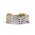 Load image into Gallery viewer, stacking-3-tone-wave-diamond-ring-in-white-gold-FD124152ANGLE3-NL-WG.jpg
