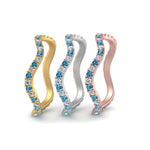 Load image into Gallery viewer, stacking-3-tone-wave-diamond-ring-with-blue-topaz-in-white-gold-FD124152GICTOANGLE3-NL-WG.jpg
