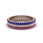 Load image into Gallery viewer, stacking-bands-with-sapphires-in-18K-rose-gold-FDENS3009B-NL-RG-GS.jpg
