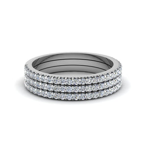 Stacking Bands With Sapphires