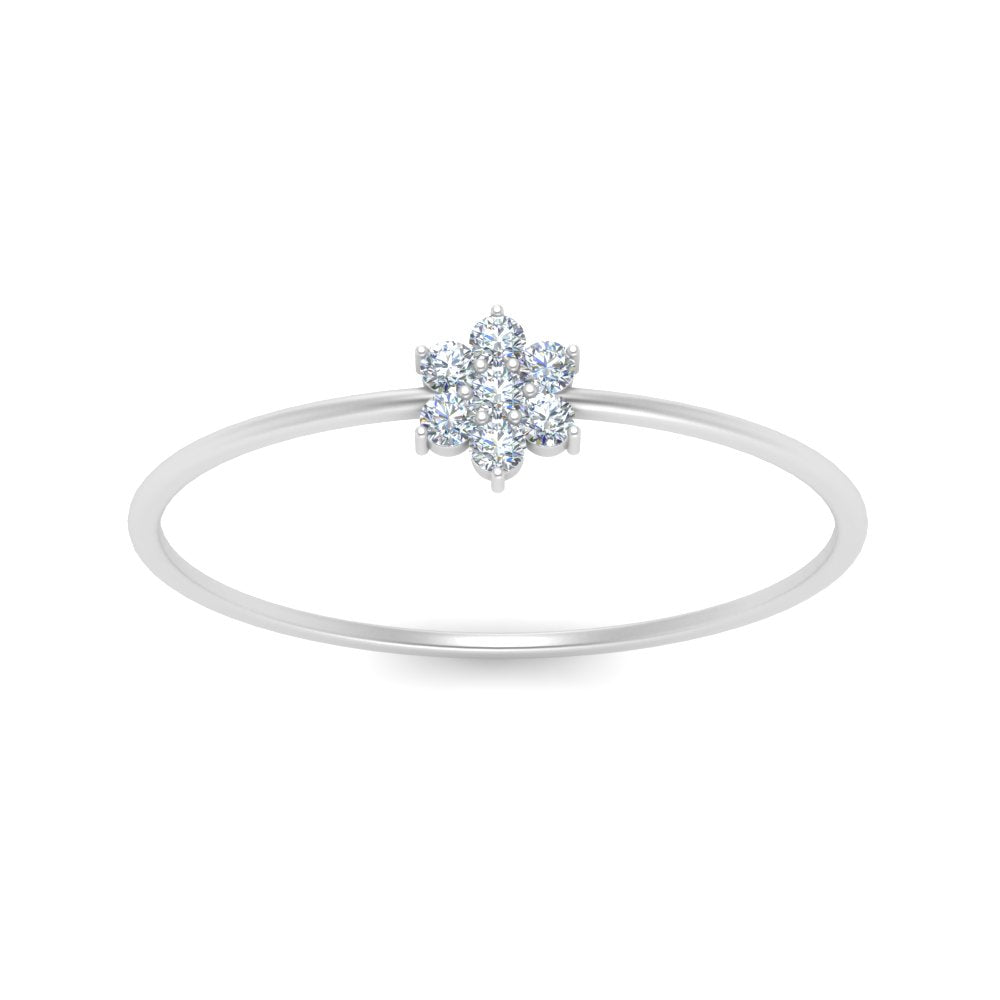 Flower Stacking Wedding Ring