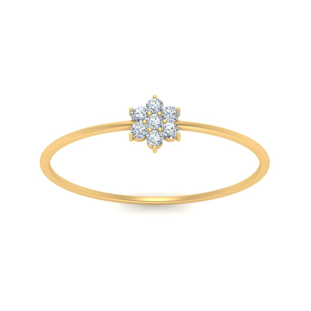 Flower Stacking Wedding Ring