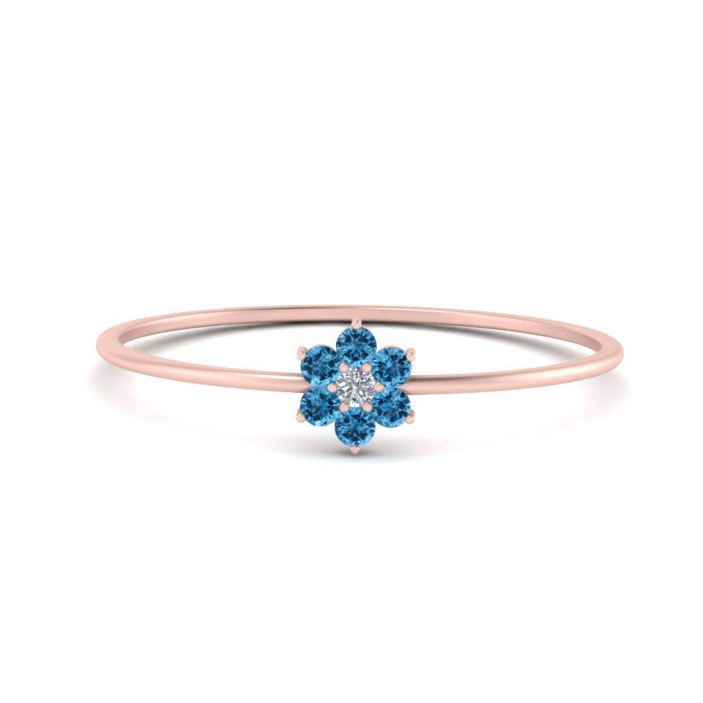 Flower Stacking Wedding Ring
