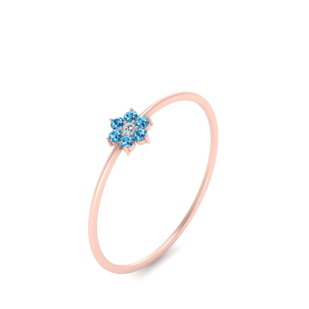 Flower Stacking Wedding Ring