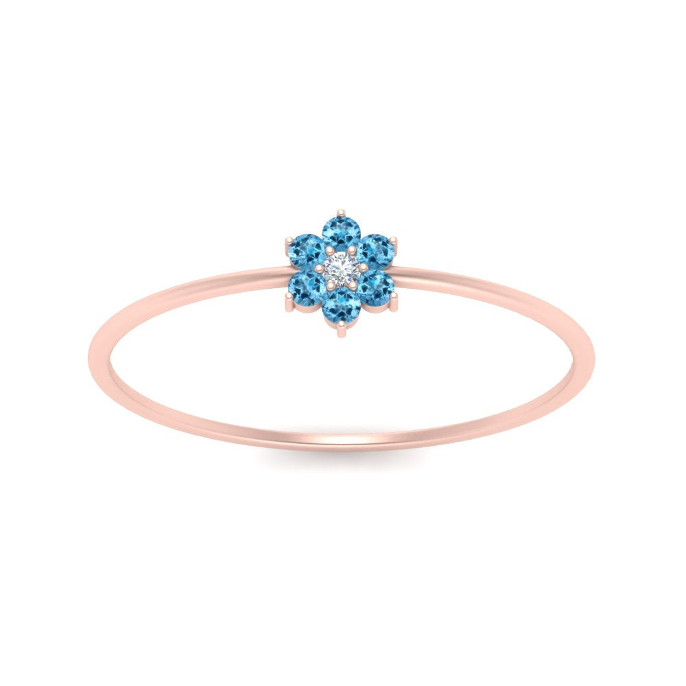 Flower Stacking Wedding Ring