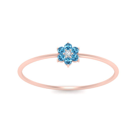 Flower Stacking Wedding Ring