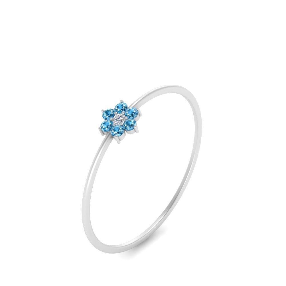 Flower Stacking Wedding Ring