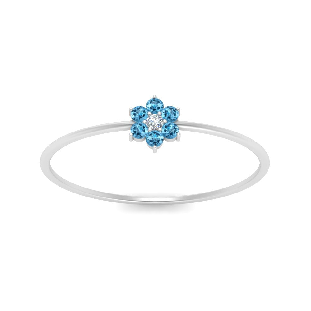 Flower Stacking Wedding Ring