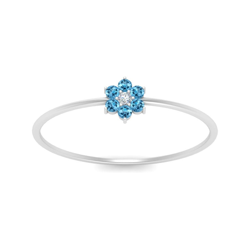 Flower Stacking Wedding Ring