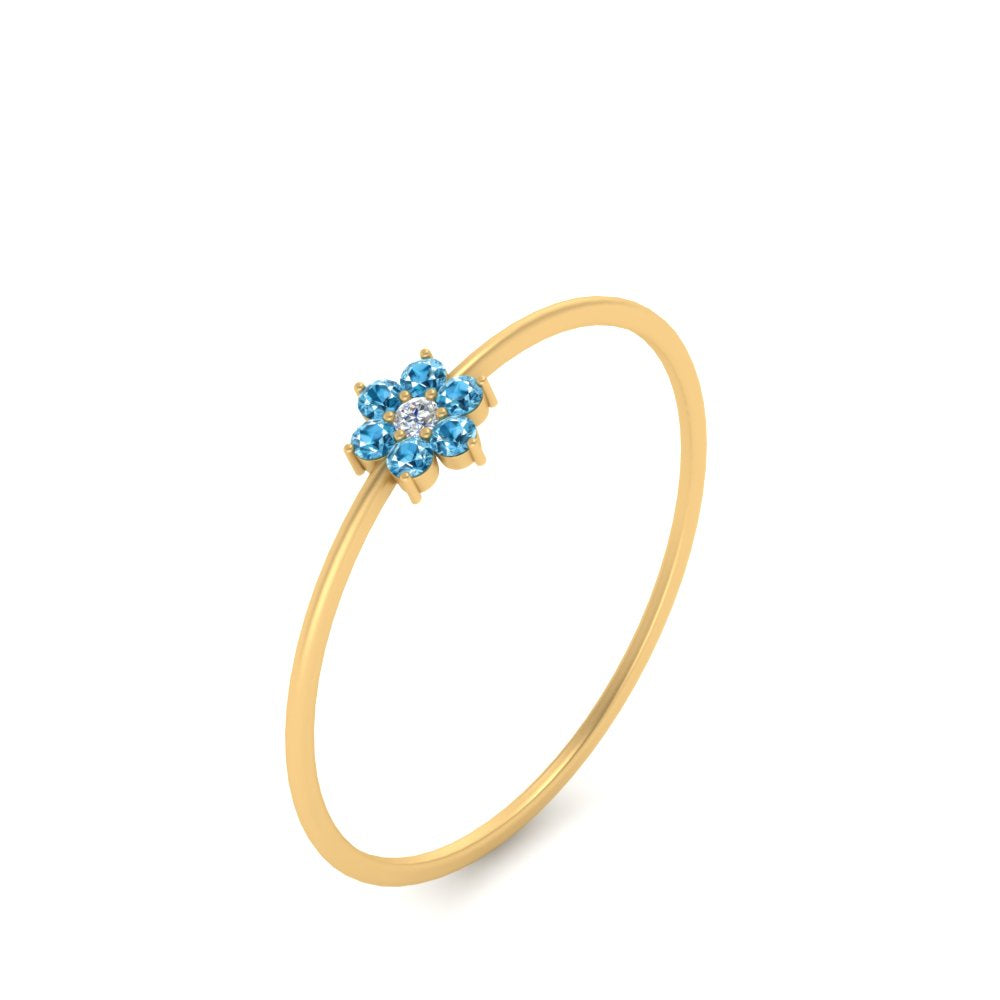 Flower Stacking Wedding Ring