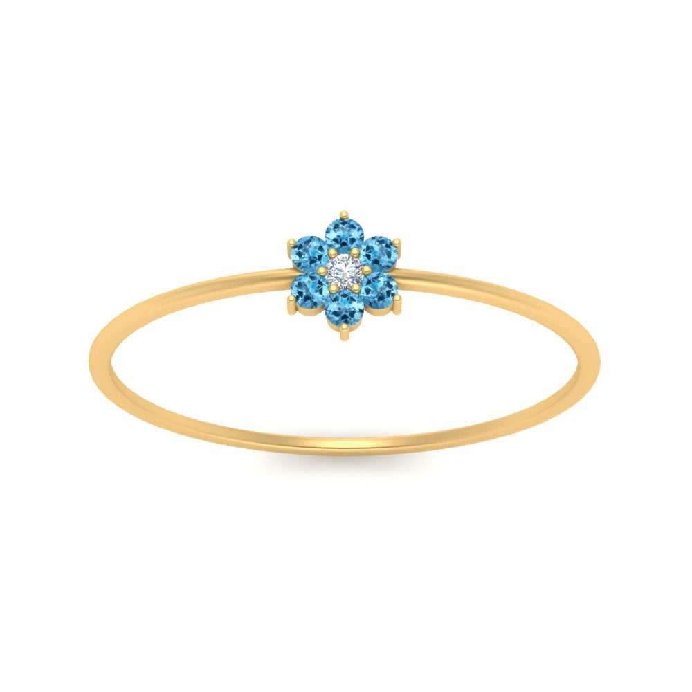 Flower Stacking Wedding Ring
