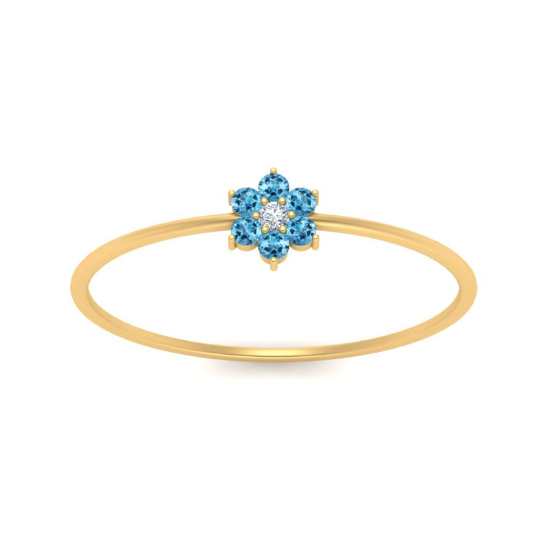 Flower Stacking Wedding Ring