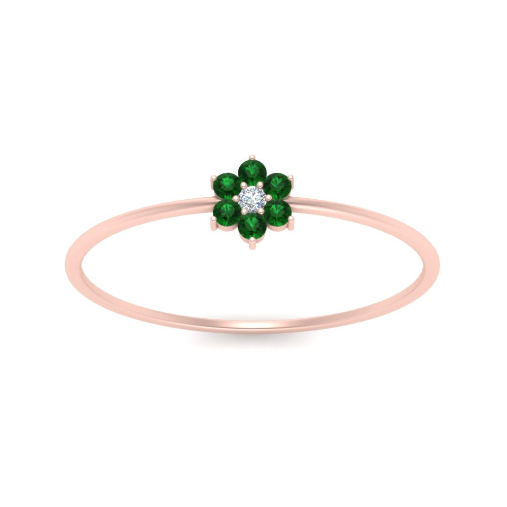 Flower Stacking Wedding Ring
