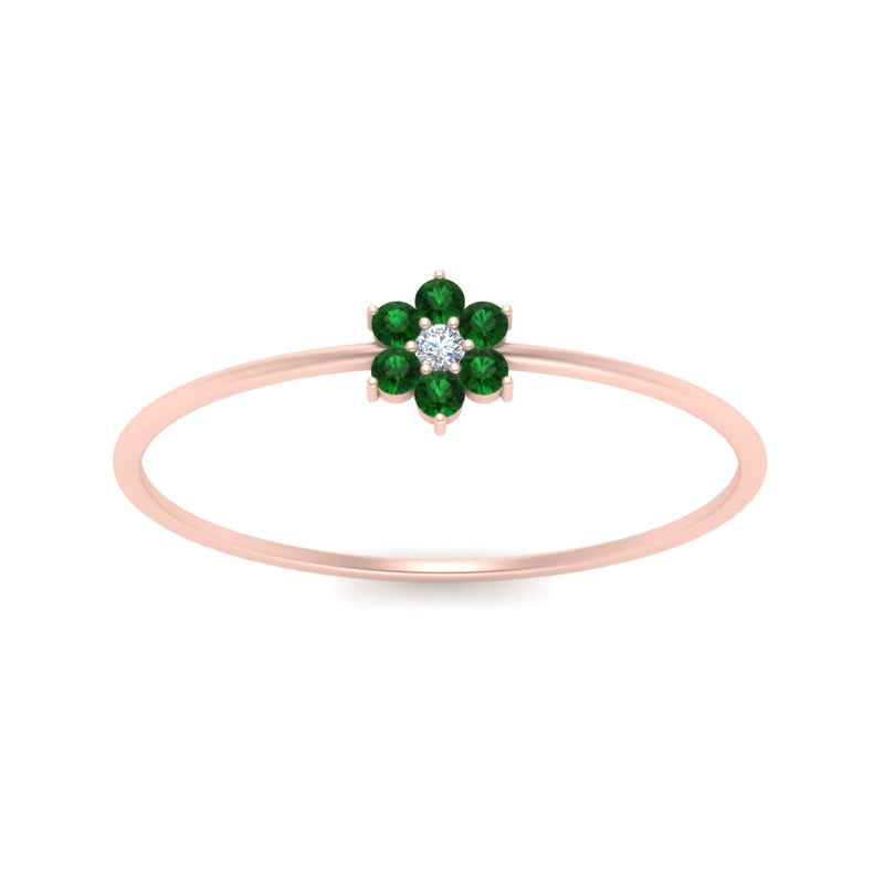 Flower Stacking Wedding Ring