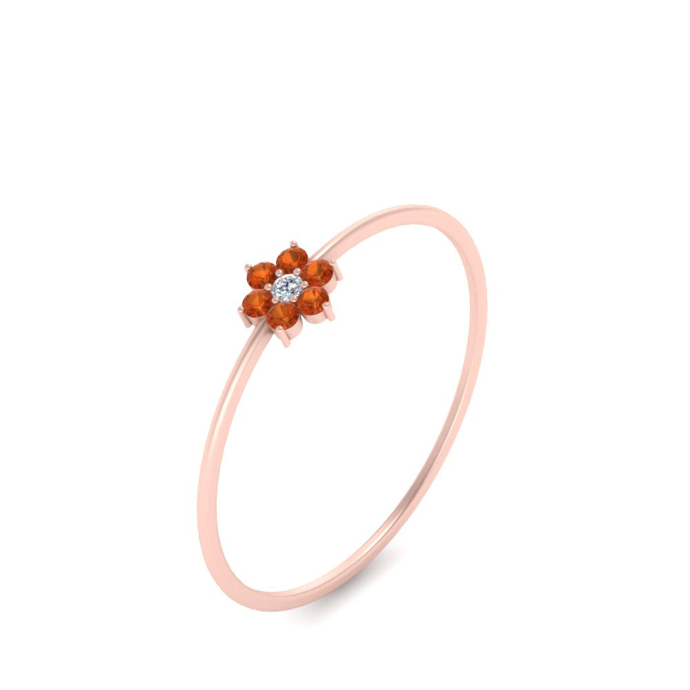 Flower Stacking Wedding Ring
