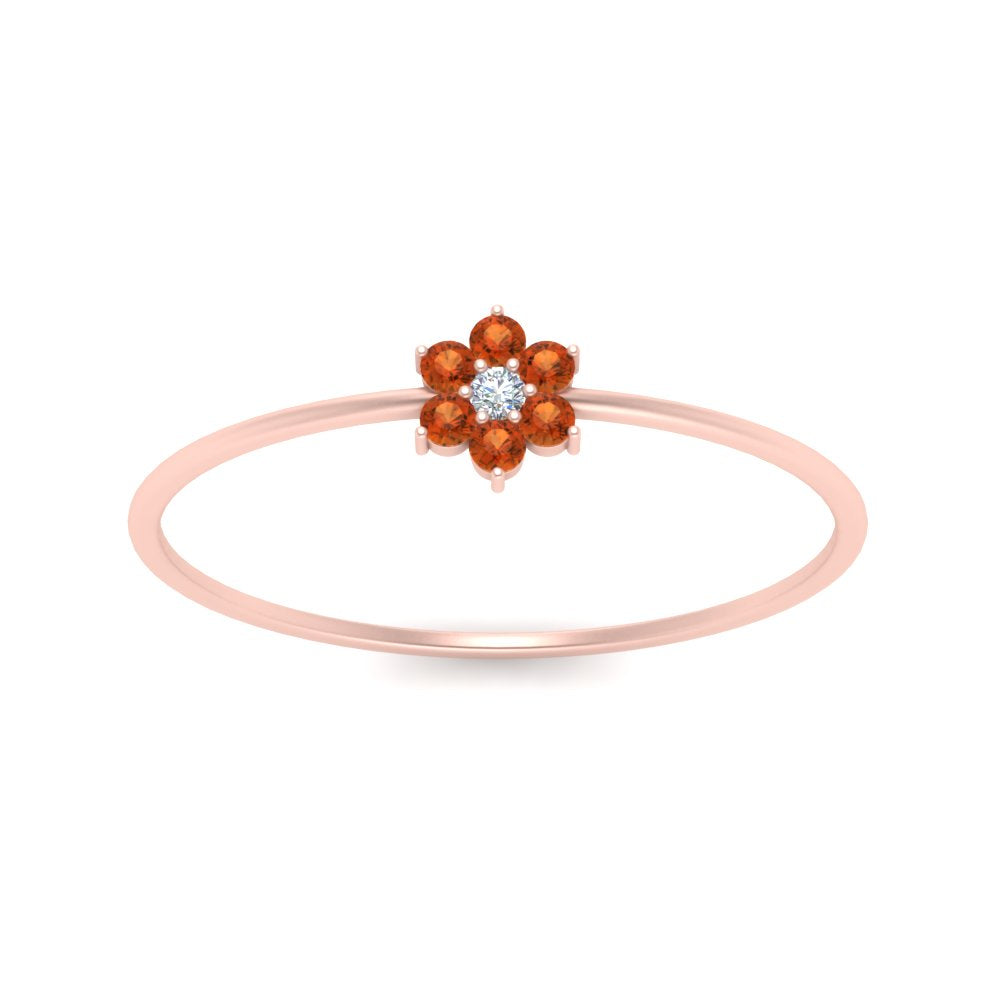 Flower Stacking Wedding Ring