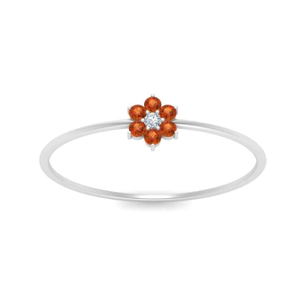 Flower Stacking Wedding Ring