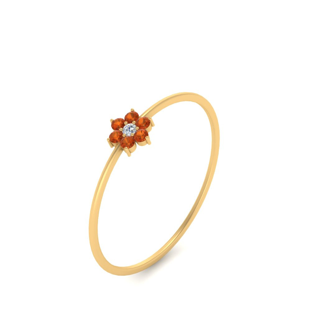 Flower Stacking Wedding Ring