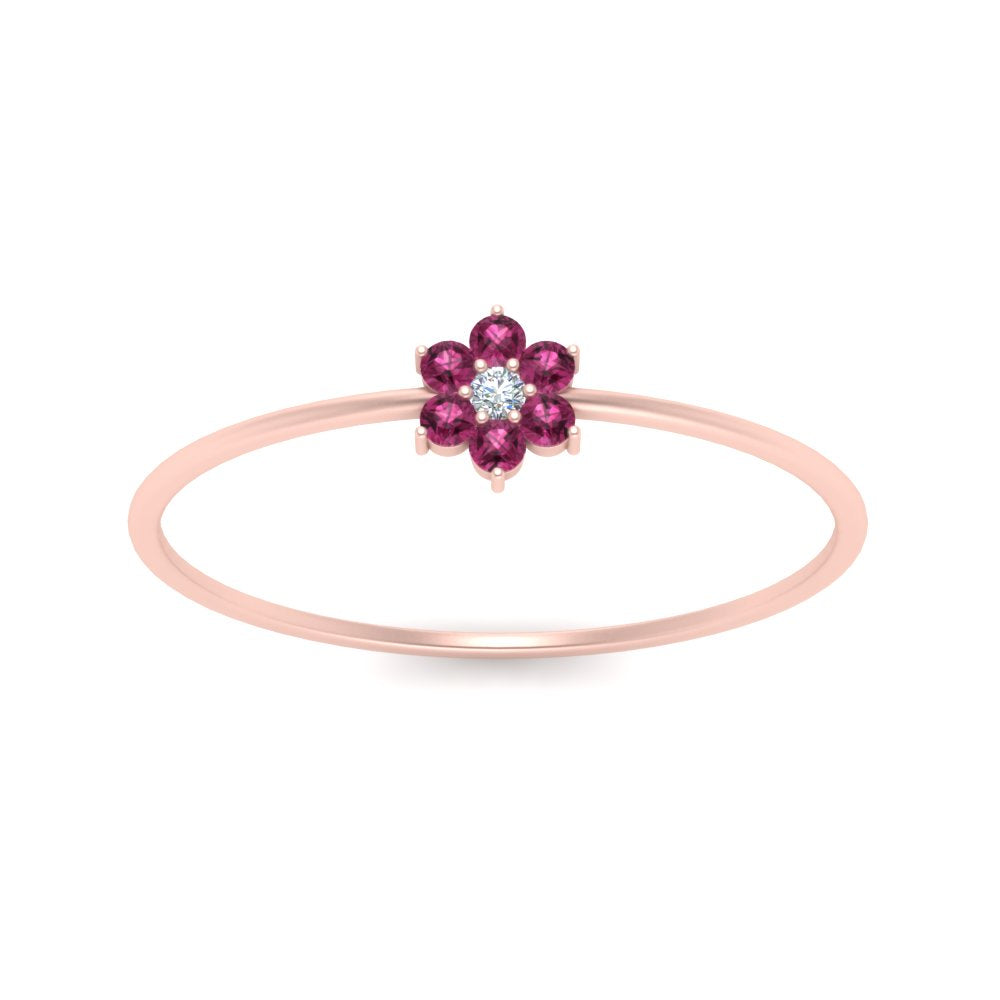 Flower Stacking Wedding Ring