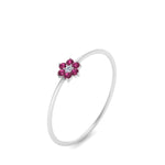 Load image into Gallery viewer, Flower Stacking Wedding Ring
