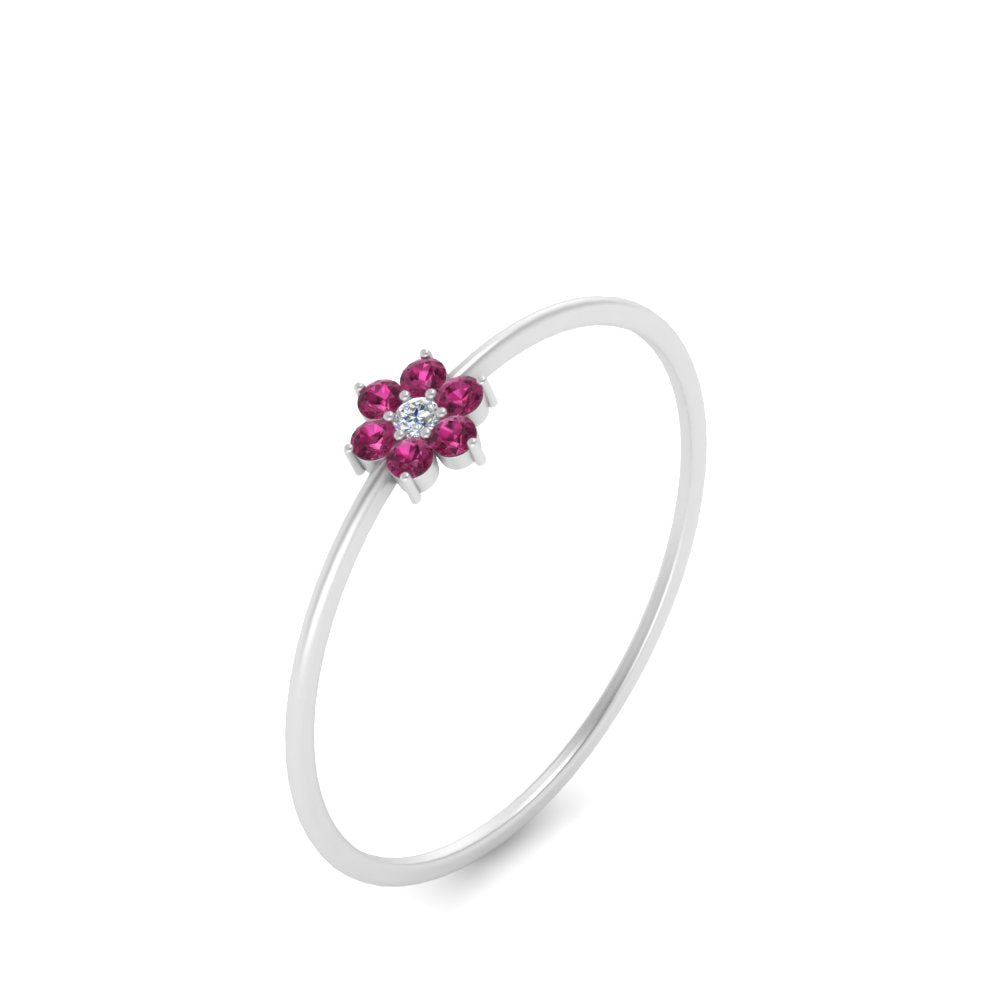 Flower Stacking Wedding Ring