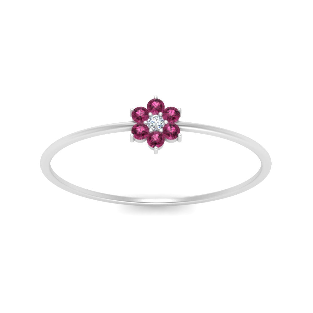 Flower Stacking Wedding Ring