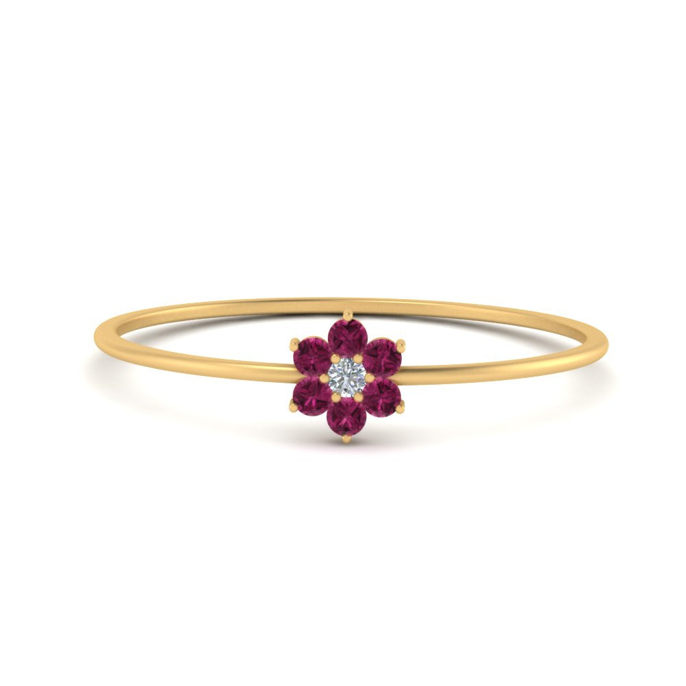 Flower Stacking Wedding Ring