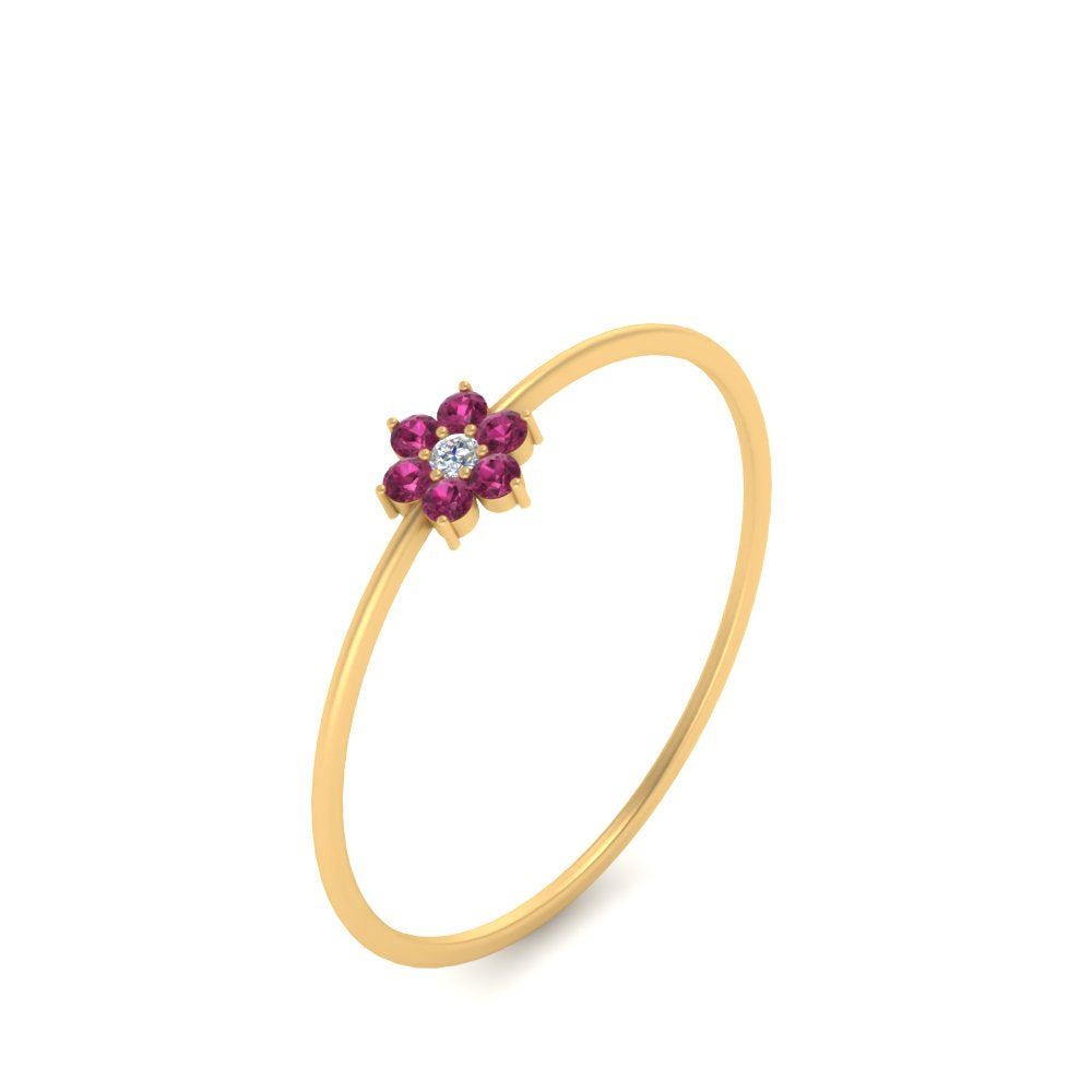 Flower Stacking Wedding Ring
